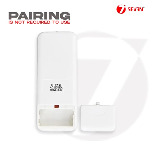 Image of 7SEVEN Compatible AC Remote for Hitachi Split AC and Window Air Conditioner The Model of Remote Control is 220A, Exact Match with Original Remote No Pairing Required use New AAA Alkaline Battery.