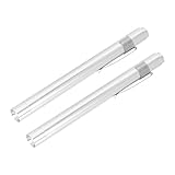 Beatifufu 2 Stück LED Medizinische Penlight Kompakte Tragbare Pupillen Mundhöhlenprüfungslampe mit Clip Professionell für Krankenschwestern Ärzte und Zahnmediziner Silberfarben