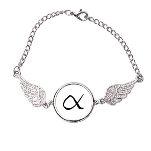 Bracelet ailes d'ange en métal noir motif grec pour look urbain