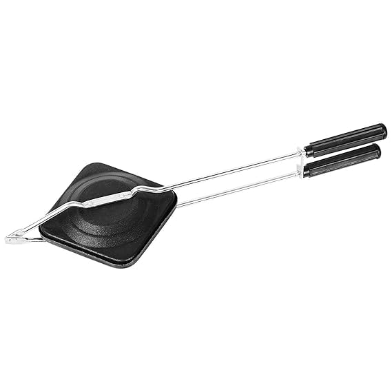 Non-Stick Aluminium Sandwich Gas Toaster | Compatibility with Gas Stoves | Flame-Proof Design | Heat-Resistant Handle | Sandwich Maker | Sandwich Toaster | Black-picture-21