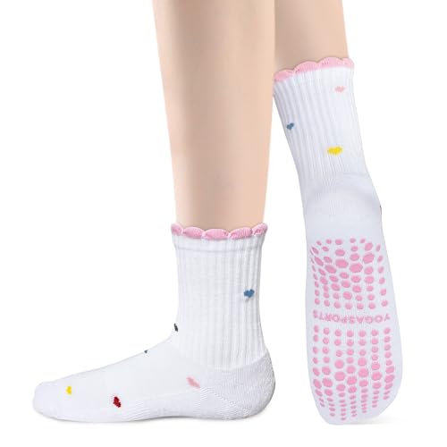 Image of Grip Non-slip Cute Pilates Socks for Yoga,Barre,Reformers US Shoe Sizes 5-11