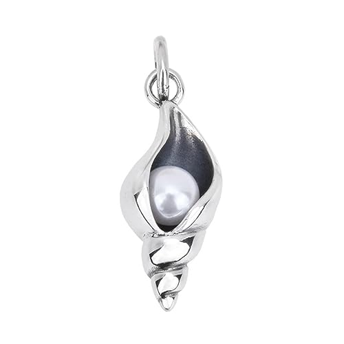 Pendentif conque argent S925 anti-ternissement pour peau sensible