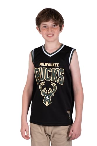 Image of Ultra Game Youth NBA Official Tank Top Mesh Sleeveless Muscle T-Shirt - Black