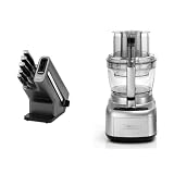 Ninja Foodi StaySharp Knife Block with Integrated Sharpener, 5-Piece Knife Set & Cuisinart Expert Prep Pro | 2 Bowl Food Processor with 3L Capacity