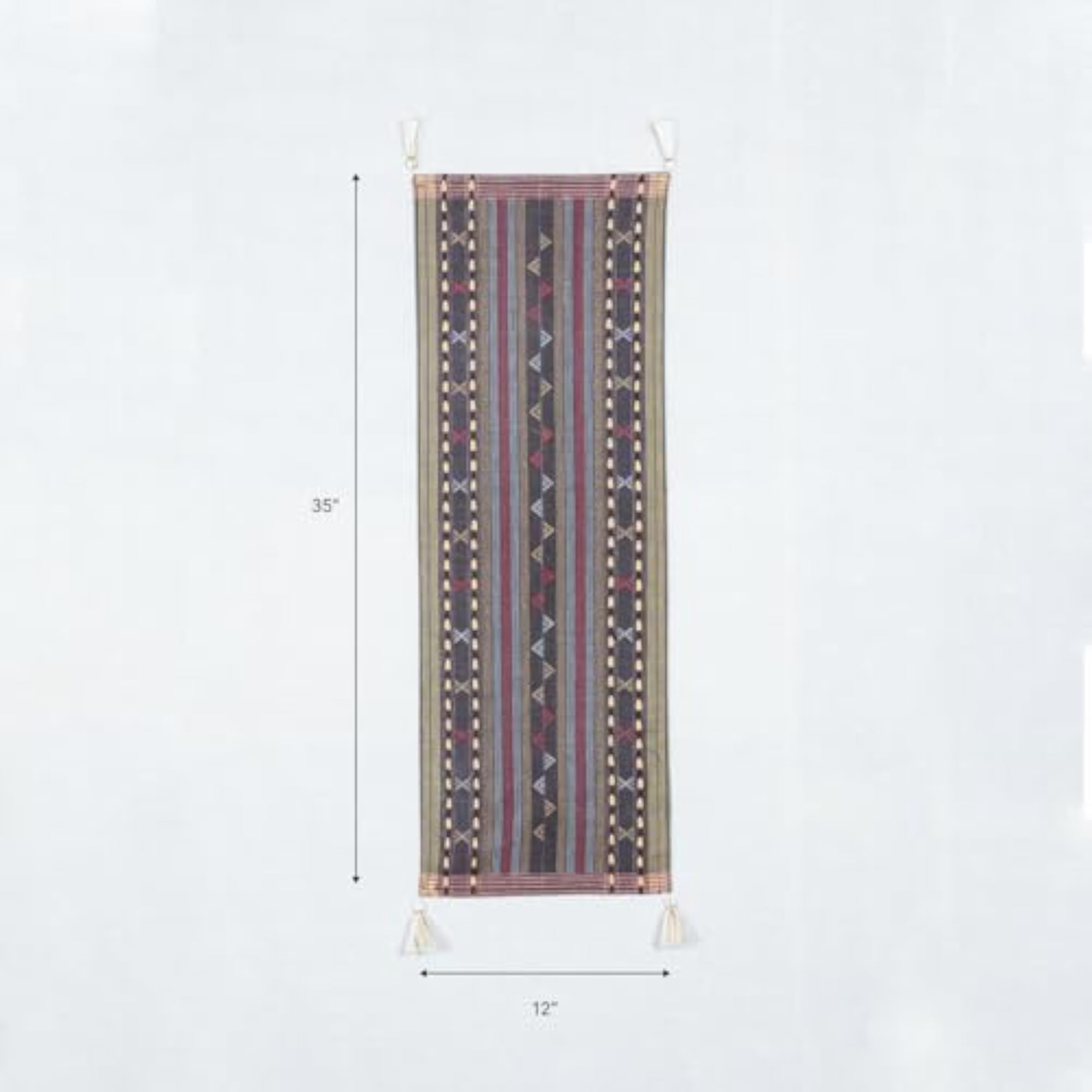 Handwoven Cotton Table Runner for 4 Seater Dining Tables