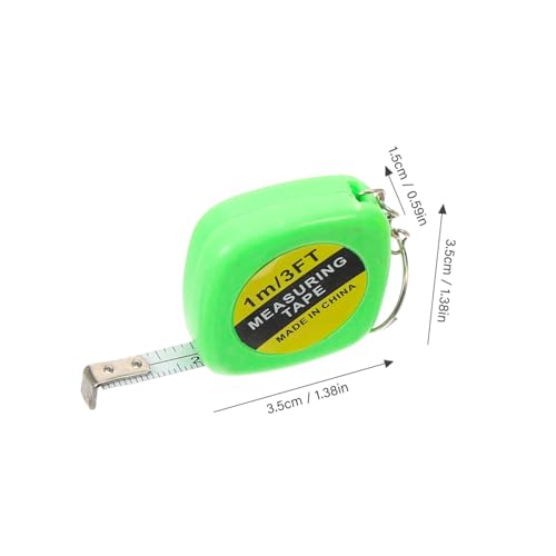 Cinta métrica mini retráctil llavero 12 unidades miniatura 2
