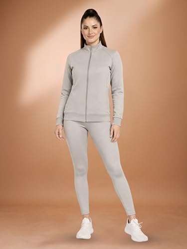 Image of Women 3 Piece Gym Workout Set | Sports Bra, Zip-Up Jacket & High Waist Leggings | Stretchable Yoga Activewear Co-Ord Set for Women | Fitness Gym Tracksuit