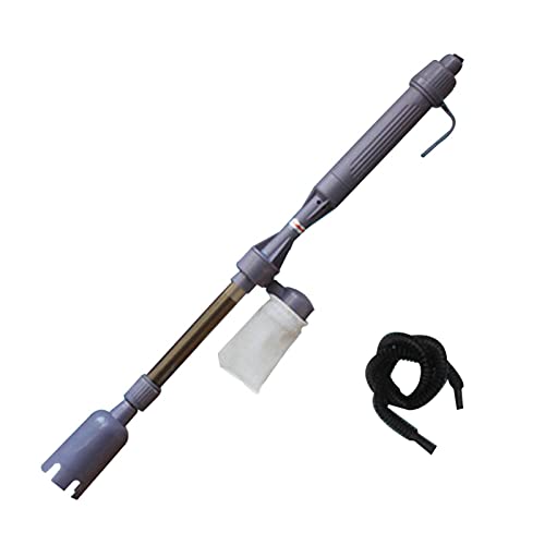 Luckxing Aspirateur Électrique Aquarium, Nettoyeur D'aquarium Electrique Siphon, 5 en 1 Aspirateur Gravier Aquarium pour Gravier/Aquarium Algues/Nettoyage La té
