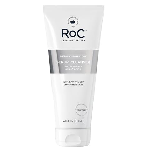 RoC Retinol Correxion Deep Wrinkle Serum Facial Cleanser with Niacinamide for Anti-Aging & Fine...
