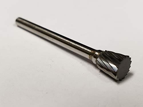Fresa Cono Invertido Carburo Sólido 1/8" Diam miniatura 1