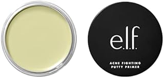 e.l.f. Acne Fighting Putty Primer, Infused with 1.8% Salicylic Acid, Prevents Breakouts & Reduces Redness, Minimizes Pores & Preps Skin, 0.74 Oz (21g)