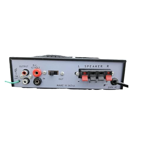 Image of BNT Samcon Stereo Amplifier with Bluetooth, Dual Mic Input, USB, SD Card, FM Radio, Remote Control, in-bullt Speaker, 20W+20W