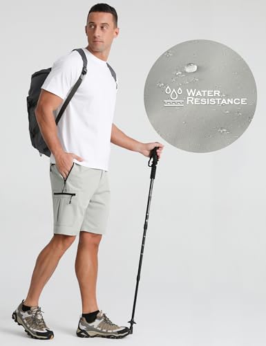 APTRO Mens Cargo Hiking Shorts Outdoor Lightweight Golf Casual Shorts for Men with 5 Zipper Pockets - Image 6