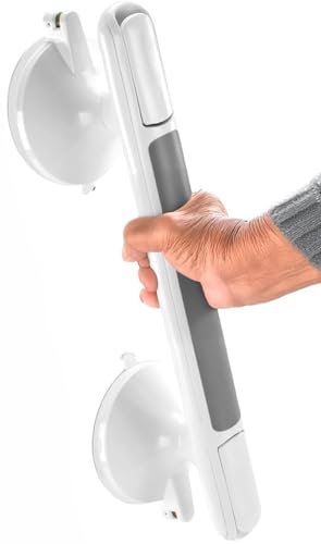 JuanNest Agarraderas Baño para Personas Mayores, Portátiles Asa De Seguridad para Baño, Asidero Baño con Ventosa, Barra De Apoyo Antideslizante para Discapacitados para Bañeras, Ducha, WC