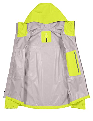 Little Donkey Andy Men's High-Performance Waterproof Rain Jacket Lightweight Outdoor Windbreaker Rain Coat Shell For Hiking,Golf Fruit Green Xl #TOP5