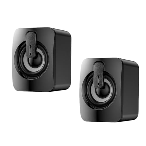 Altavoces USB portátiles para PC con subwoofer RGB y doble altavoz de 50mm