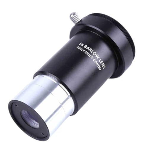 Telescopio astronómico con ocular Barlow 5X y teleobjetivo de metal de 31,7mm para astrofotografía