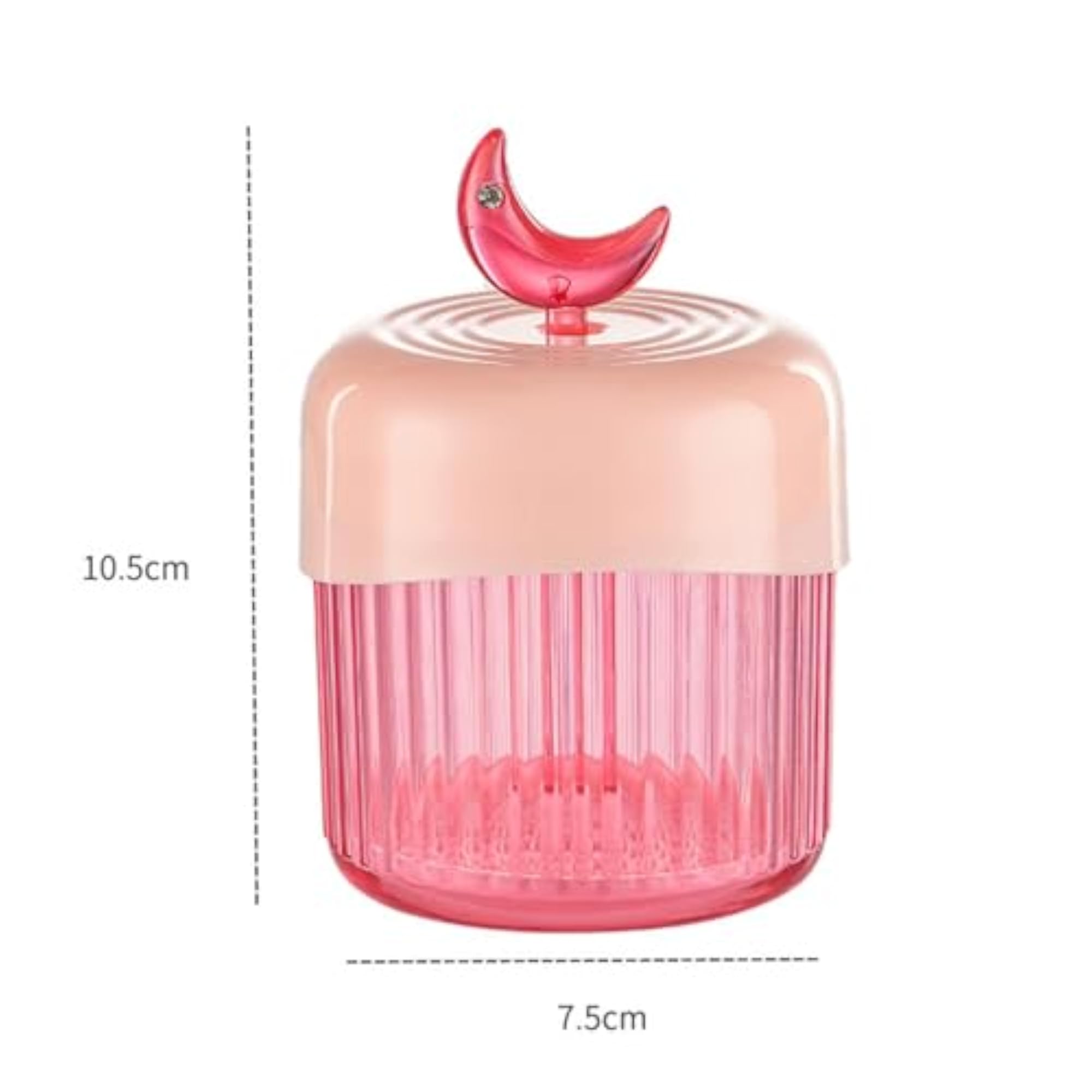 4x Refillable Face Wash Cup Set, Travel-Friendly Pink