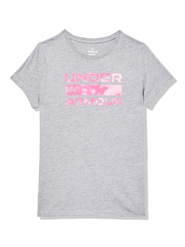 Under Armour UA Stacked Logo TEE, Light/Pastel Grey, YS