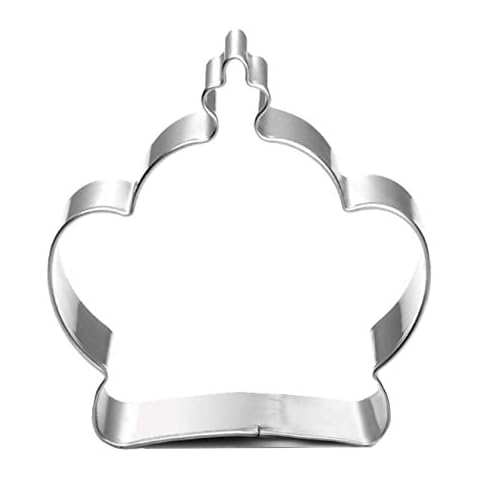 ZDYWY King Queen Tiara Crown Shaped Cookie Cutters Cover