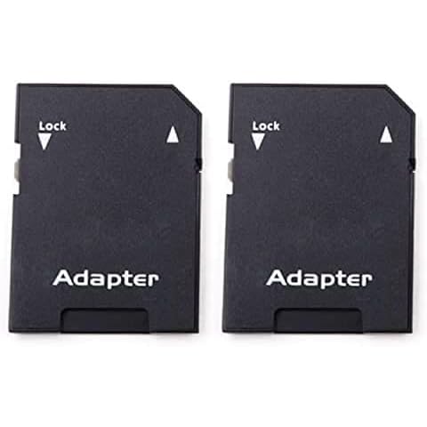 2X HARRISTA Micro SD Card to SD Card Adapter Converter Adaptateur Cover