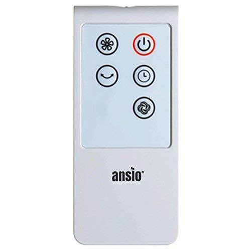 ANSIO Remote control for 30-inch Tower Fan, Compatible Models: ANSIO 1001, ANSIO 1002, ANSIO 1004, ANSIO 1053