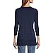 Lands' End Womens 3Q Cotton Supima Crew Neck Tunic Radiant Navy Plus 2x