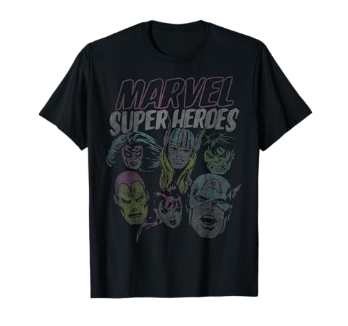 T-shirt Marvel Superheroes Group Shot idée cadeau originale pour anniversaire de fan de comics