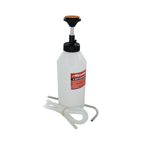 Neilsen CT5852 Fluid Transfer Pump Multi-Purpose 1L - For Brake Fluid Coolant Engine Oil Gear Oil & Power Steering Fluid - Compact Design 1M Hose