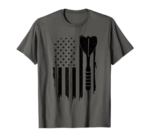 Darts American Flag Funny Darts Regalo para hombres y mujeres Patriot Camiseta