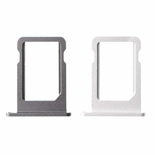 Sim Card Tray Holder Slot Adapter Replacement Compatible With iPad Pro 11 2020 2nd Gen/iPad Pro 12.9 2020 4th Gen Silver - Image 2