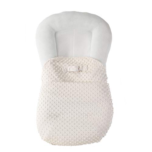 Image of Removable Slipcover for Newborn Lounger, Super Soft Premium Baby Lounger Cover Fit for 35 x 21 x 7 inches Infant Padded Lounger, Ultra Comfortable, Safe for Babies (Beige)