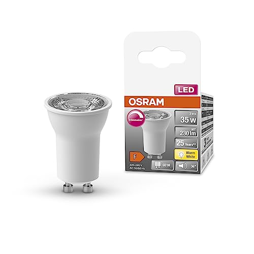 Osram LED Spot par11 35 LED REFLECTEUR LED, base GU10, 3W, 230LM, 2700K, lumière blanche chaude, longue durée de vie, immédiatement 100% léger, pas de...