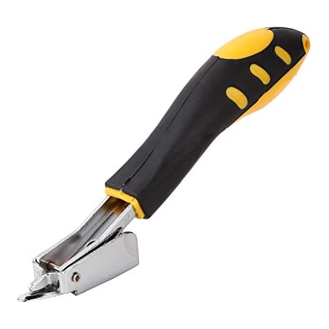 Risegun Heavy Duty Upholstery Durable Nail Puller Staple Remover with Rubber Handle Multi Hand Tool, Nail Puller Staple Remover Staple Remover with Rubber Handle Cover