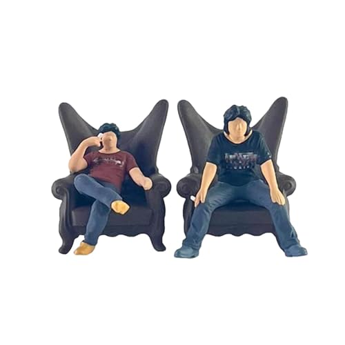 Personnages miniatures en résine pour décorer un bureau ou animer un diorama réaliste