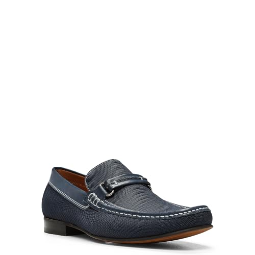 Image of Donald Pliner Donnie Men's Slip-On Loafer - Stacked Heel - Classic Dress Loafers for Men, Memory Foam Insole, Slip-On Shoes for Men, Comfortable Dress Shoes