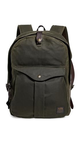 Filson Men's Tin Cloth Journeyman Backpack, Otter Green, One Size