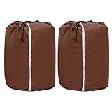 SGZIOO 2 Stück Thermo Topfschutz Pflanzen Winter, 65 X 70cm Winterschutz für Kübelpflanzen mit Kordelzug und Reißverschluss, Pflanzkübel Winterschutz, Thermoschutz Pflanzkübel für Wurzeln Halten Warm