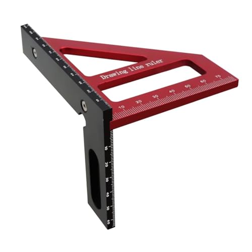 Escuadra de Carpintero y Transportador 45/90° de Aluminio miniatura 4