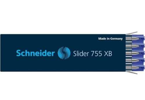Image of MADHAVI STATIONERS Schneider 755 Extra Bold Refill - Plug+Play Series Universal fit - Pack of 4 (Red Ink)