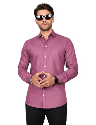 Image of Diverse Men's Stylish Poly Cotton Casual Shirt || Full Sleeve Button-Down Shirt with Single Pocket || Comfortable Breathable Fabric || Perfect for Casual Office and Outing Wear