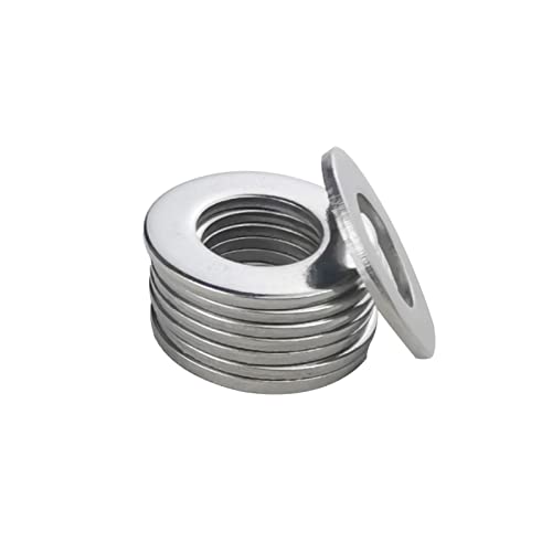 M10 Flache Unterlegscheiben Fajoeda 25 Stück M10 Edelstahl A2 V2A 304 Unterlegscheibe für Schrauben Muttern Gewindestange M10 x20mm x1.5mm