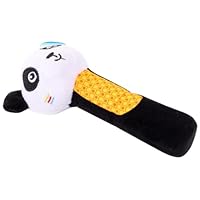 FIXOSHEE Plush Animal Black White Panda Infant Stuffed Baby Sensory Newborn Handheld Early Development