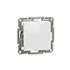 Schneider Electric Asfora Wippschalter, Drucktastenschalter, Taster, 1-fach, 10A, 250V, Unterputz, Schraubklemmmen, weiss, Artikelnummer EPH0770121D
