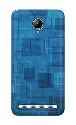 Image of Printed Hard Back Cover Case for Lenovo C2 k10a40 Back Cover (Plain Azure Blue) -1302