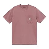Carhartt Womens Pocket T-Shirt I029070 Malaga, Pink X-Small