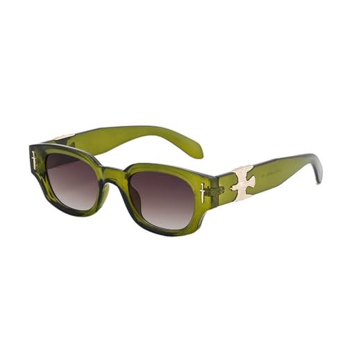 Lunettes de soleil rectangulaires vintage petites lunettes carrées homme femme tendance 2024