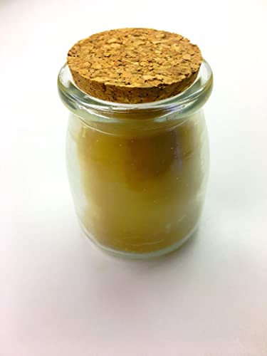 Beeswax Jar Candle - 100% Pure Usa Bees Wax In Glass Container With Cork Lid - Unscented - All Natural Light Honey Scent (Small - 3.3Oz) #TOP1