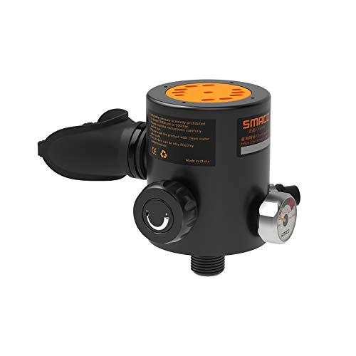 SMACO Scuba Diving Valve M18x1.5 First Level Pressure Reducing Valve 3000Psi Breathing Head for Diving Oxygen Cylinder