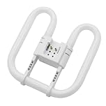Bynome 16W 2D 2-Pin CFL Light Bulb, GR8 Base Square Butterfly Lamp, 6500K Daylight White, 1050LM Energy Saving Fluorescent Tube for Bathroom, Kitchen, Hallway Ceiling Lights, AC 230V [Energy Class G]